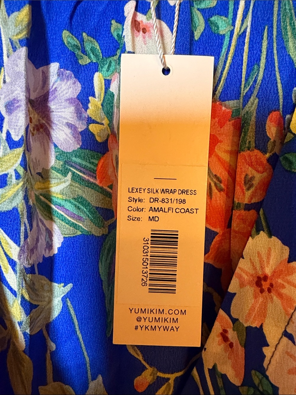 NWT Yumi Kim 100% Silk Wrap dress Size Medium - Picture 2 of 4